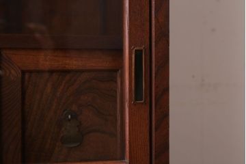 アンティーク家具　和製アンティーク　高級品　三方欅材の茶箪笥