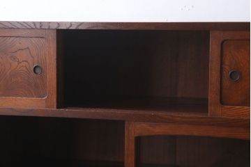 アンティーク家具　和製アンティーク　高級品　三方欅材の茶箪笥