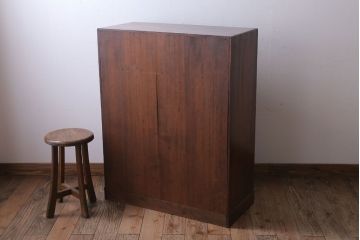 アンティーク家具　和製アンティーク　高級品　三方欅材の茶箪笥