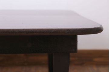 アンティーク家具　和製アンティーク　大ぶり!古い木製角ちゃぶ台(1)