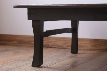 アンティーク家具　和製アンティーク　大ぶり!古い木製角ちゃぶ台(1)