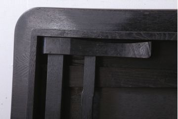 アンティーク家具　和製アンティーク　大ぶり!古い木製角ちゃぶ台(1)