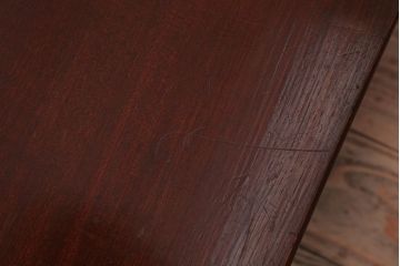 アンティーク家具　和製アンティーク　大ぶり!古い木製角ちゃぶ台(2)