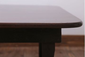 アンティーク家具　和製アンティーク　大ぶり!古い木製角ちゃぶ台(2)