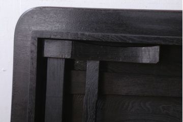 アンティーク家具　和製アンティーク　大ぶり!古い木製角ちゃぶ台(2)