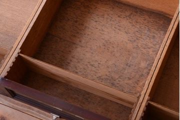 ヴィンテージ家具　イギリスビンテージ　古い木製のシャツケース(引き出し・収納棚)