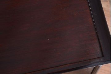 アンティーク家具　和製アンティーク　唐木材のシンプルな飾り棚(茶棚)