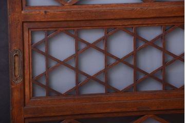 和製アンティーク　菱組子が素晴らしいガラス戸4枚セット