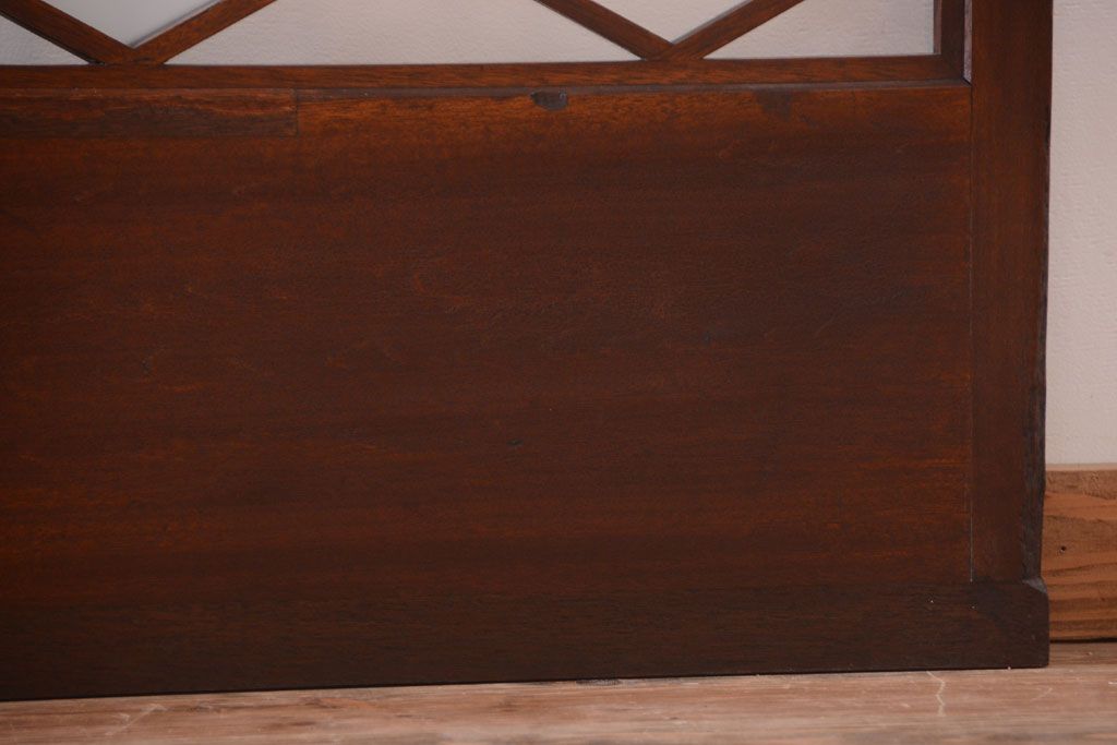 和製アンティーク　菱組子が素晴らしいガラス戸4枚セット