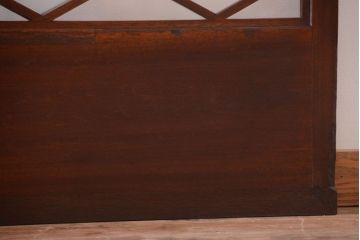 和製アンティーク　菱組子が素晴らしいガラス戸4枚セット