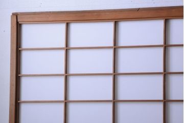 中古　直ガラス障子戸　4枚セット(雪見障子戸、引き戸、擦り上げ障子戸、擦上障子戸)(3)