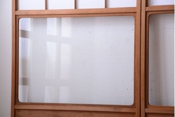 中古　直ガラス障子戸　4枚セット(雪見障子戸、引き戸、擦り上げ障子戸、擦上障子戸)(3)