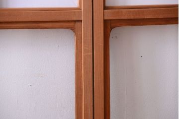 中古　直ガラス障子戸　4枚セット(雪見障子戸、引き戸、擦り上げ障子戸、擦上障子戸)(3)