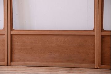 中古　直ガラス障子戸　4枚セット(雪見障子戸、引き戸、擦り上げ障子戸、擦上障子戸)(3)
