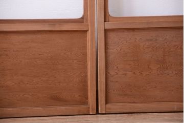 中古　直ガラス障子戸　4枚セット(雪見障子戸、引き戸、擦り上げ障子戸、擦上障子戸)(3)