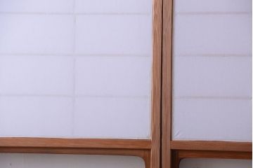 中古　直ガラス障子戸　4枚セット(雪見障子戸、引き戸、擦り上げ障子戸、擦上障子戸)(3)