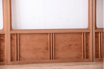 中古　直ガラス障子戸　4枚セット(雪見障子戸、引き戸、擦り上げ障子戸、擦上障子戸)(3)