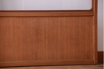 中古　直ガラス障子戸2枚セット(雪見障子戸、引き戸、擦り上げ障子戸、擦上障子戸)(2)