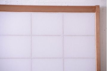中古　直ガラス障子戸2枚セット(雪見障子戸、引き戸、擦り上げ障子戸、擦上障子戸)(2)