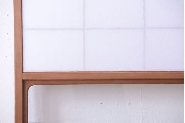 中古　直ガラス障子戸2枚セット(雪見障子戸、引き戸、擦り上げ障子戸、擦上障子戸)(2)