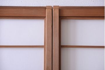 中古　直ガラス障子戸4枚セット(雪見障子戸、引き戸、擦り上げ障子戸、擦上障子戸)(2)