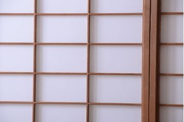 中古　直ガラス障子戸4枚セット(雪見障子戸、引き戸、擦り上げ障子戸、擦上障子戸)(2)