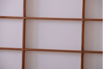 中古　直ガラス障子戸4枚セット(雪見障子戸、引き戸、擦り上げ障子戸、擦上障子戸)(2)