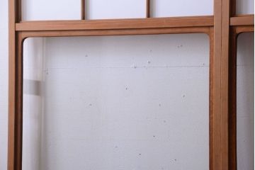 中古　直ガラス障子戸4枚セット(雪見障子戸、引き戸、擦り上げ障子戸、擦上障子戸)(2)