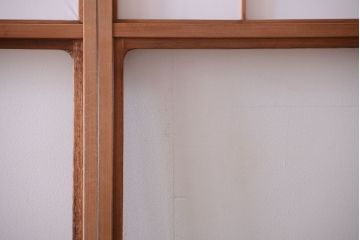 中古　直ガラス障子戸4枚セット(雪見障子戸、引き戸、擦り上げ障子戸、擦上障子戸)(2)