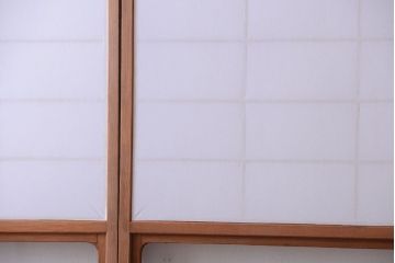 中古　直ガラス障子戸4枚セット(雪見障子戸、引き戸、擦り上げ障子戸、擦上障子戸)(2)