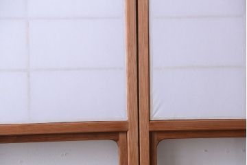 中古　直ガラス障子戸4枚セット(雪見障子戸、引き戸、擦り上げ障子戸、擦上障子戸)(2)