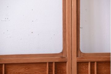 中古　直ガラス障子戸4枚セット(雪見障子戸、引き戸、擦り上げ障子戸、擦上障子戸)(2)