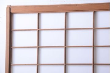 中古　直ガラス障子戸4枚セット(雪見障子戸、引き戸、擦り上げ障子戸、擦上障子戸)(1)