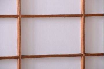 中古　直ガラス障子戸4枚セット(雪見障子戸、引き戸、擦り上げ障子戸、擦上障子戸)(1)