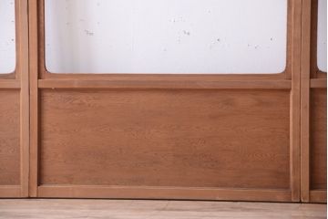 中古　直ガラス障子戸4枚セット(雪見障子戸、引き戸、擦り上げ障子戸、擦上障子戸)(1)