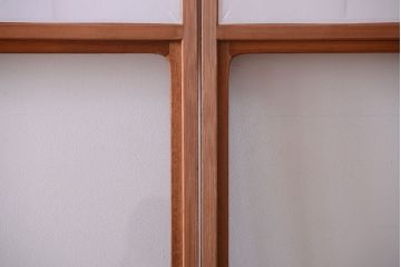 中古　直ガラス障子戸4枚セット(雪見障子戸、引き戸、擦り上げ障子戸、擦上障子戸)(1)