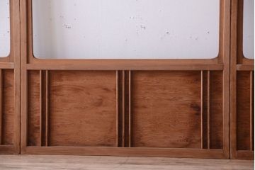 中古　直ガラス障子戸4枚セット(雪見障子戸、引き戸、擦り上げ障子戸、擦上障子戸)(1)
