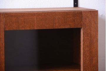 アンティーク家具　アンティーク　古い木のシンプルな壁掛け戸棚