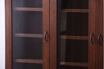 アンティーク家具　アンティーク　3つ扉の壁掛けキャビネット(収納棚)(2)