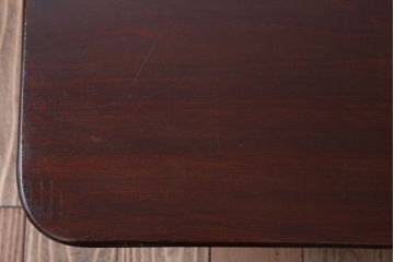 アンティーク家具　和製アンティーク　古い木製の大ぶりな角ちゃぶ台(1)
