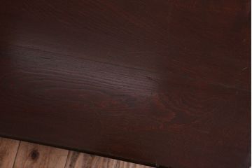 アンティーク家具　和製アンティーク　古い木製の大ぶりな角ちゃぶ台(1)