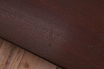 アンティーク家具　和製アンティーク　古い木製の大ぶりな角ちゃぶ台(2)