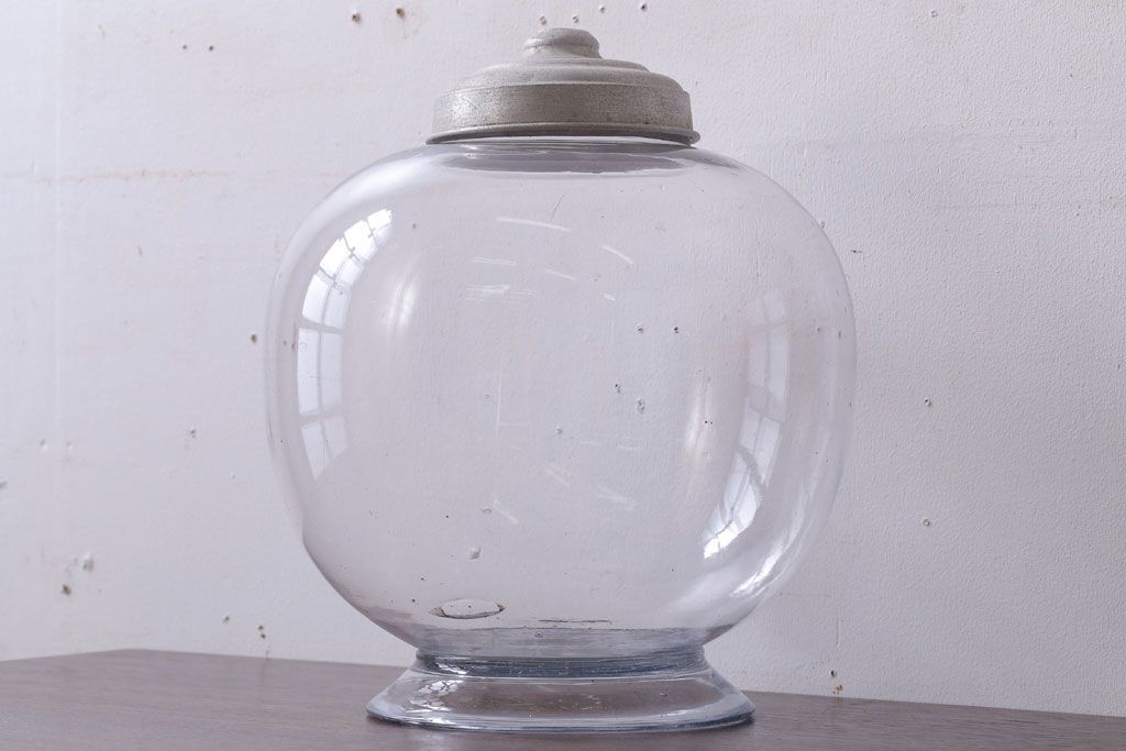 アンティーク雑貨　昭和レトロ　古い駄菓子屋の地球瓶(ビン)(2)