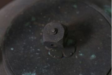 アンティーク雑貨　古民具・骨董　古い銅瓶(在銘?)(鉄瓶)