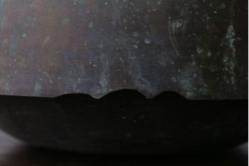 アンティーク雑貨　古民具・骨董　古い銅瓶(在銘?)(鉄瓶)