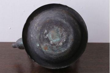 アンティーク雑貨　古民具・骨董　古い銅瓶(在銘?)(鉄瓶)