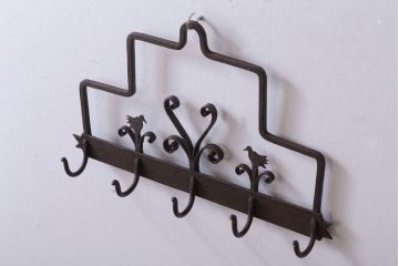 アンティーク雑貨　アンティーク調　かわいいアイアン壁掛けフック