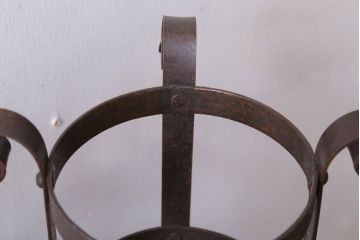 アンティーク雑貨　アンティーク　アイアン製キャンドルスタンドペアセット