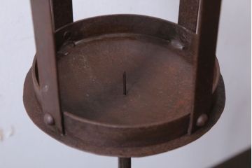 アンティーク雑貨　アンティーク　アイアン製キャンドルスタンドペアセット
