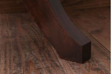 アンティーク家具　和製アンティーク　古いナラ材のシックな回転椅子(2)